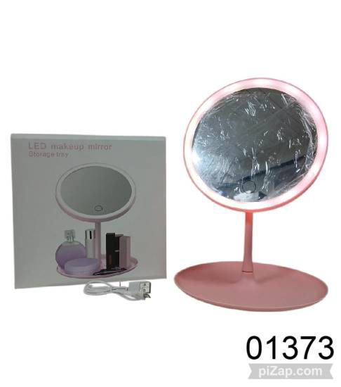 Imagen de ESPEJO CON BASE Y LUZ LED RECARGABLE USB 3.26